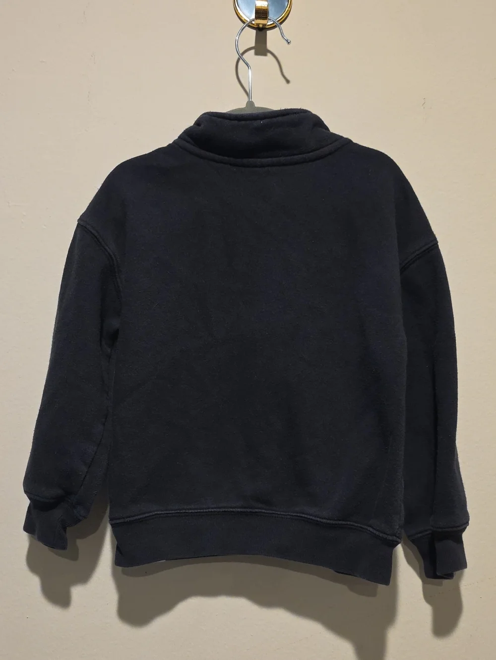 GAP Black Fleece Zip-Up Jacket Size 4t Quarter Zip Pullover Black